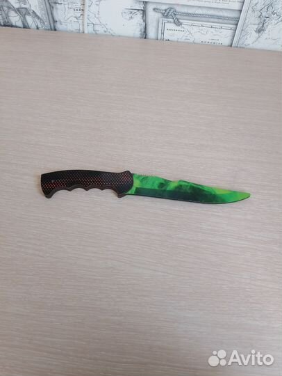 Нож деревянный, зелёный, детский