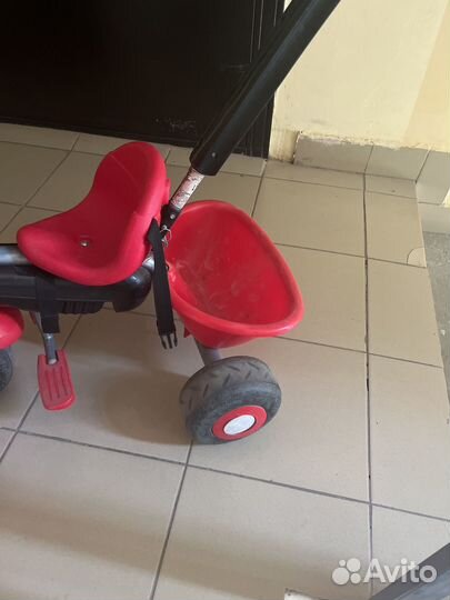 Велосипед трехколесный с ручкой