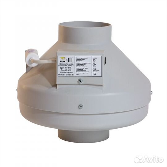 Вентилятор канальный вкк 100