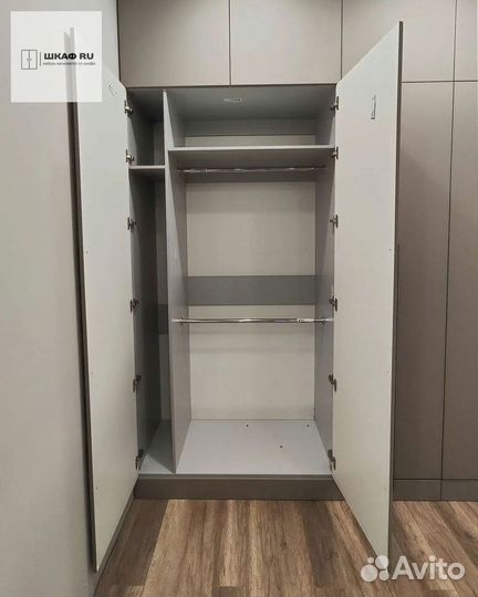 Шкаф распашной с фрезерованными фасадами