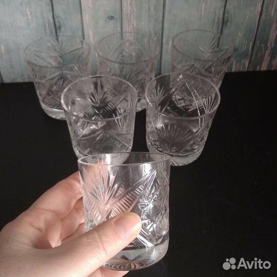 Хрустальные стаканы СССР, в коробке