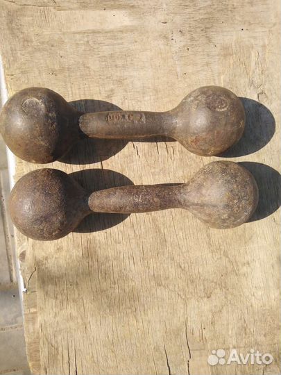 Гантели СССР по 5 кг