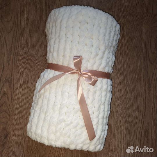 Плед детский вязаный ручная работа