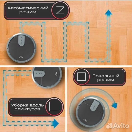 Робот пылесос с влажной и сухой уборкой Atvel R70
