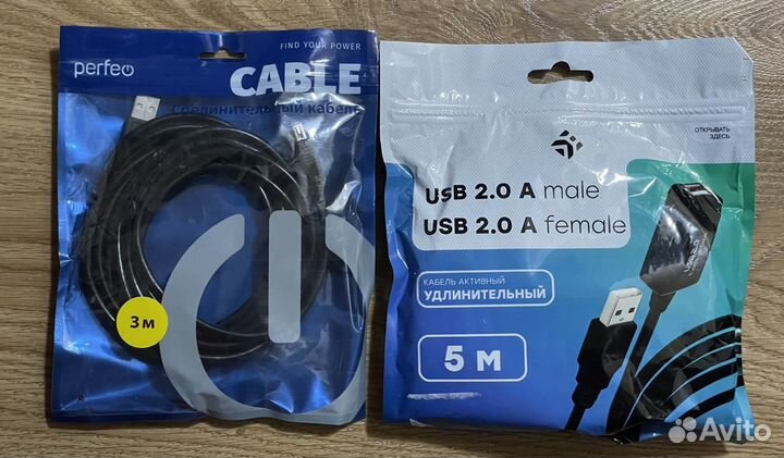 Кабель удлинительный dexp USB 2.0 A 3м