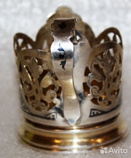 Подстаканник, серебро 875 проба