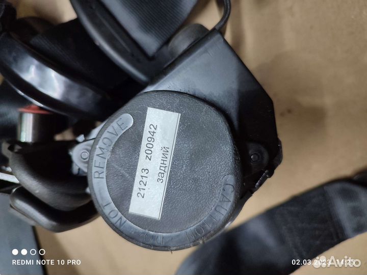 Ремни безопасности Шевроле niva