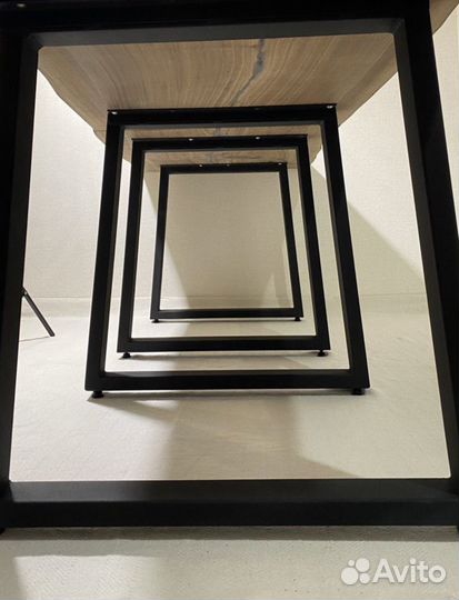 Большой стол в гостинную из слэба