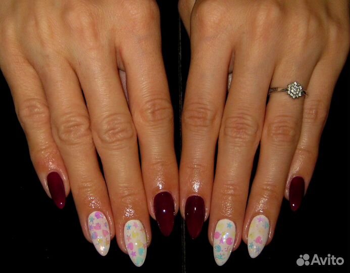 Наращивание, покрытие, педикюр