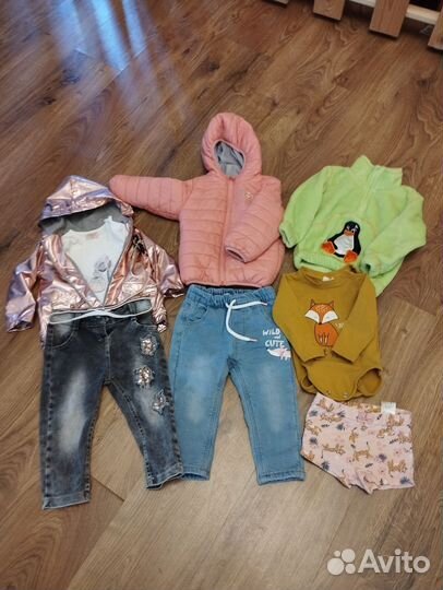Вещи пакетом на девочку 74-80