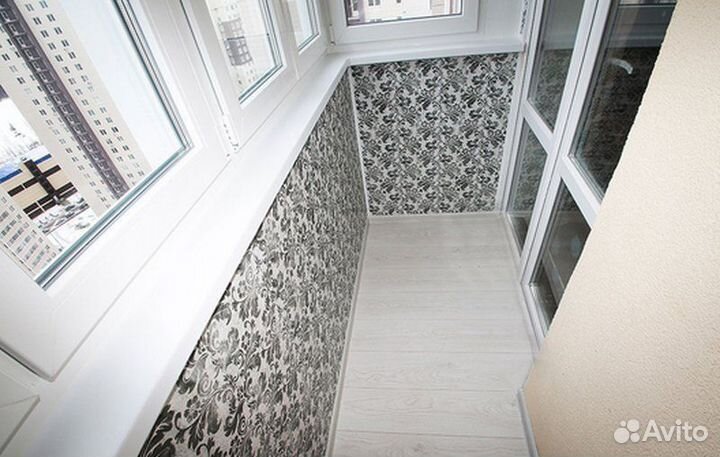 Остекление балконов. Отделка лоджии