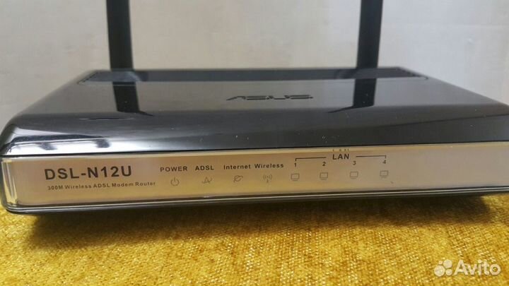 Модем роутер asus DSL-N12U Wereless-N adsl
