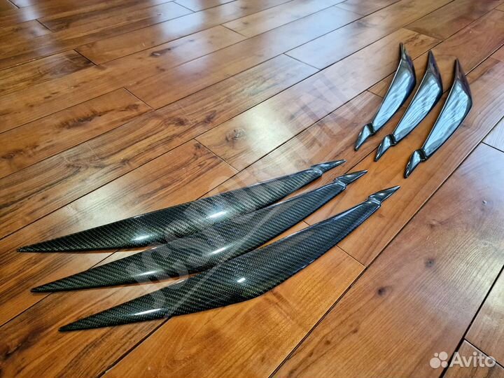 Карбоновые реснички на фары BMW X5 E70 / X6 E71