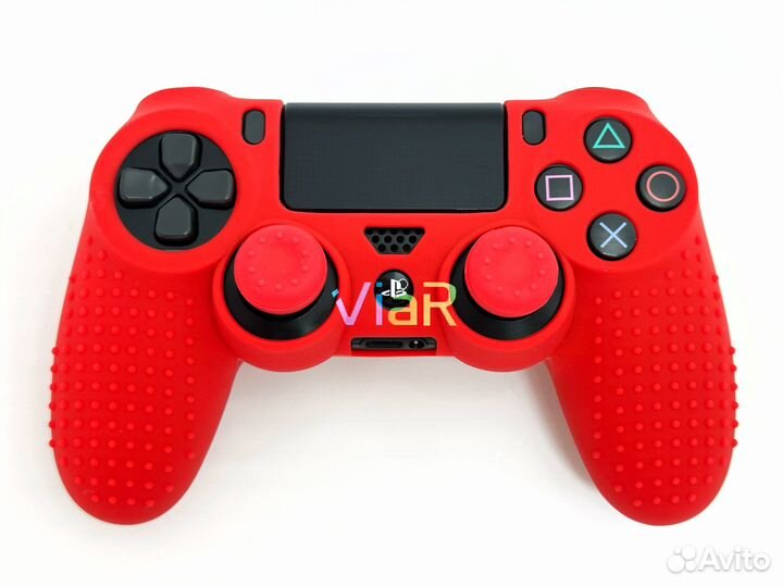 Чехол Красный+накладки (PS4) NEW