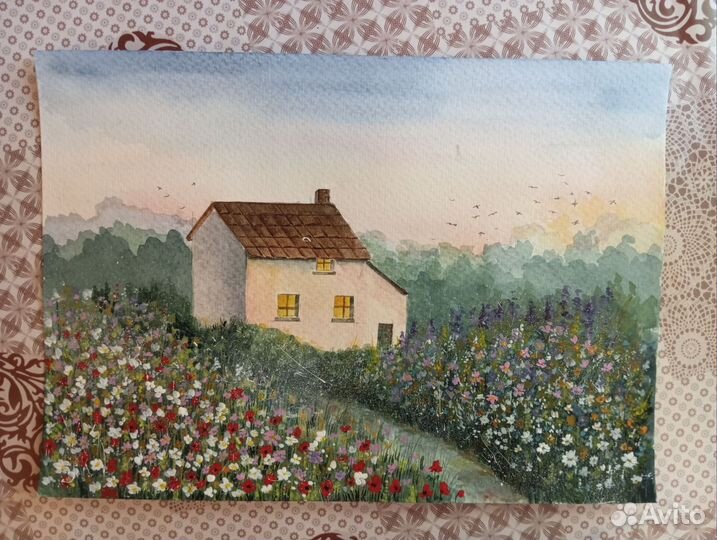 Акварель Пейзаж