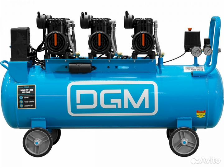 Компрессор DGM AC-6100LD безмасляный 450 л/мин, 8