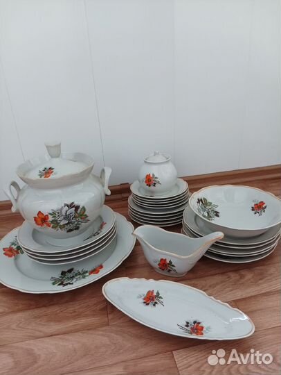 Столовый сервиз фарфор СССР