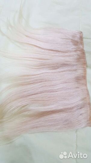 Волосы натуральные на заколках 25см