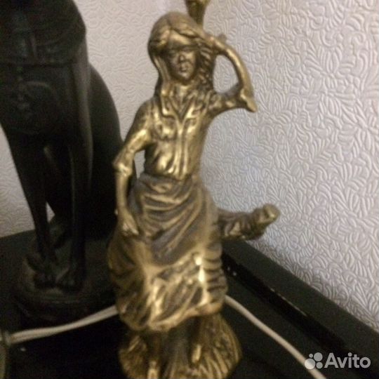 Старинный подсвечник бронза