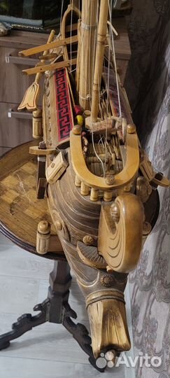 Римский боевой корабль, Дерево, ручная работа,90см