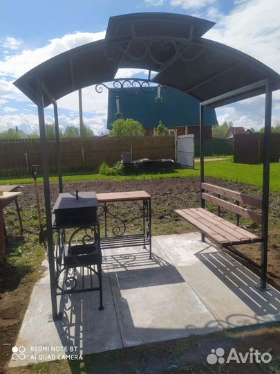 Мангал с крышей