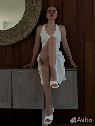 Платье лапша миди