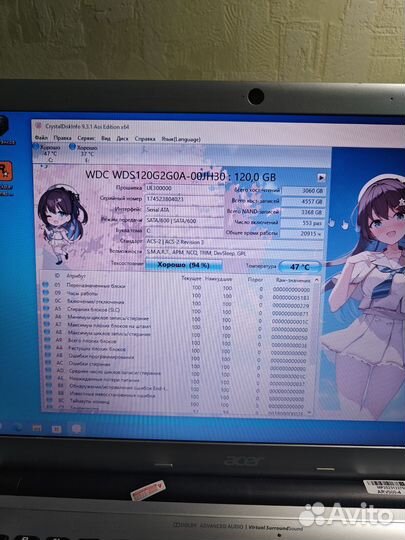 Игровой ноутбук Acer SSD GTA 5, Танки CS2 Обзор