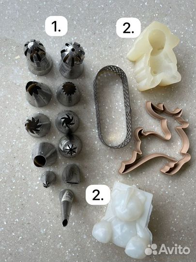 Кондитерские формы, насадки и тортовница