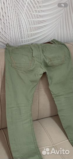 Джинсы летние хаки (48)