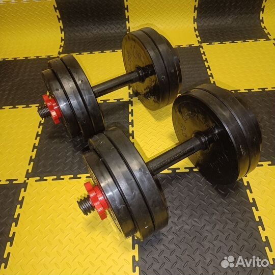 Гантели 2 по 12.5 кг. Новые. Металл резина