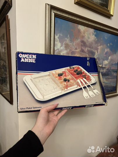 Посеребренный поднос Mayell Queen Anne