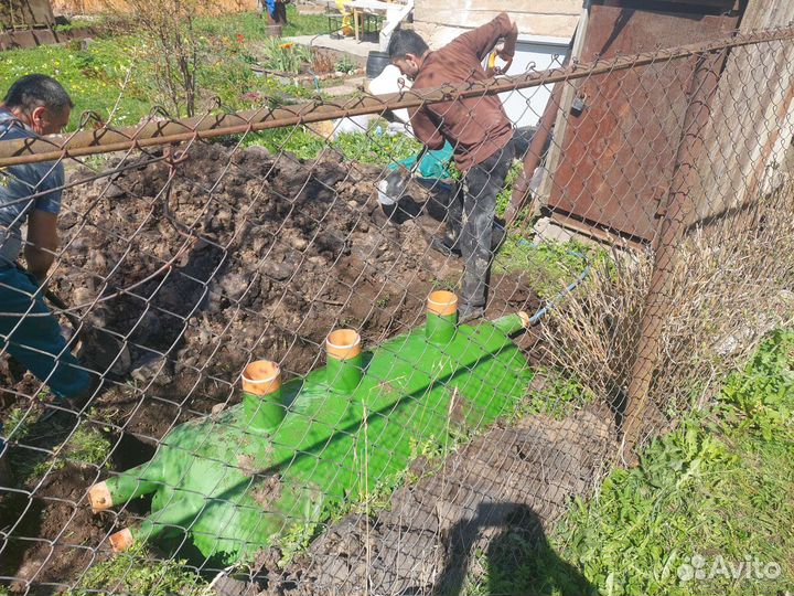 Установка септика экономичного