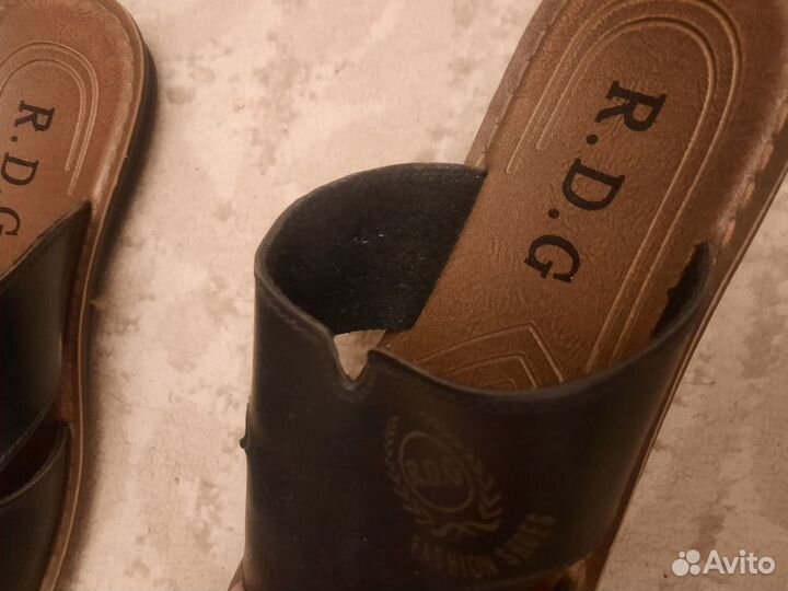 Шлепанцы мужские кожаные 42 размер