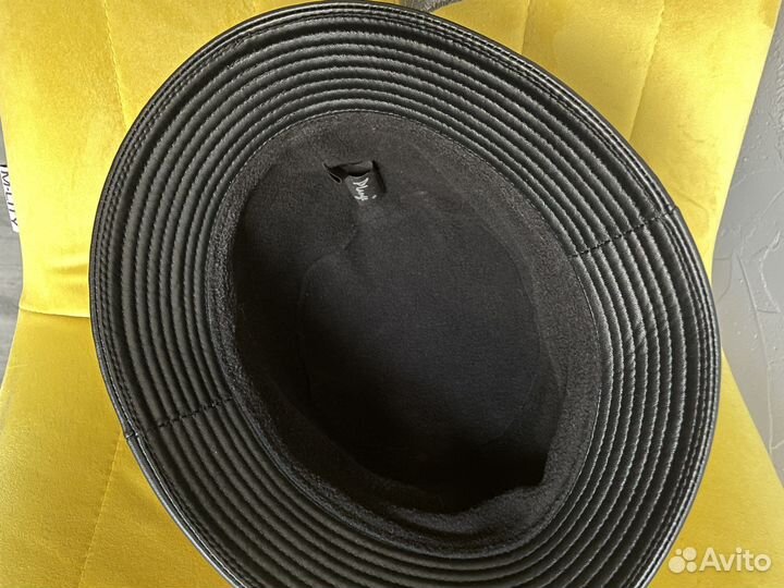 Шляпа/Панама кожаная с флисовой подкладкой