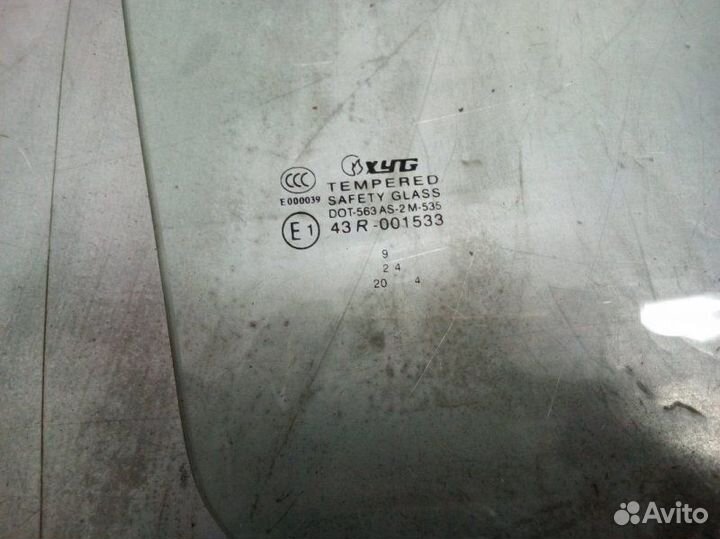 Стекло двери заднее правое Hyundai Accent Ii