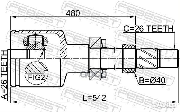 3511-NL32wdmtrh ШРУС внутренний к-кт Geely Atl