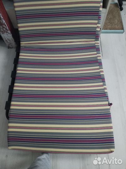 Раскладушка с матрасом на ламелях