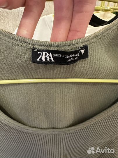 Топ с рукавами zara xs s