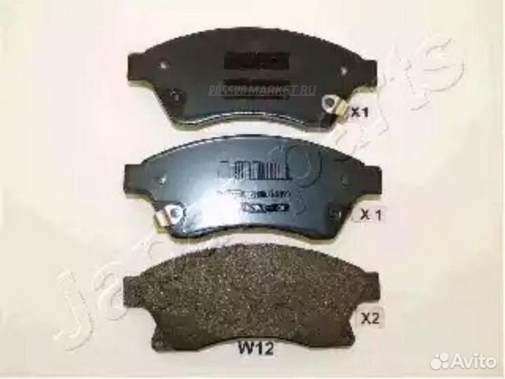 Japanparts PA-W12AF Колодки тормозные дисковые, ко