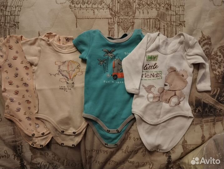 Вещи пакетом для новорожденного рр. 56-62