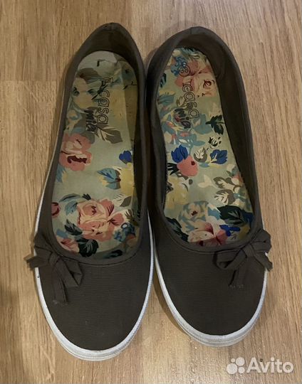 Балетки текстильные