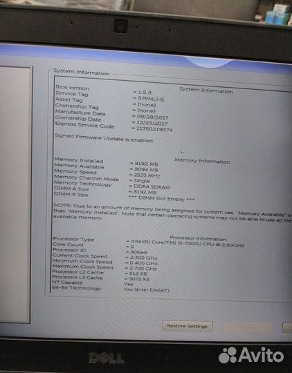 Dell latitude 7390 i 5 8gen