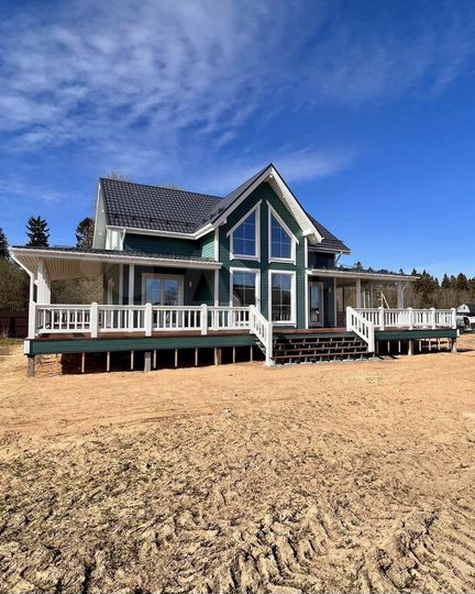 Коттедж 130 м² на участке 8 сот.