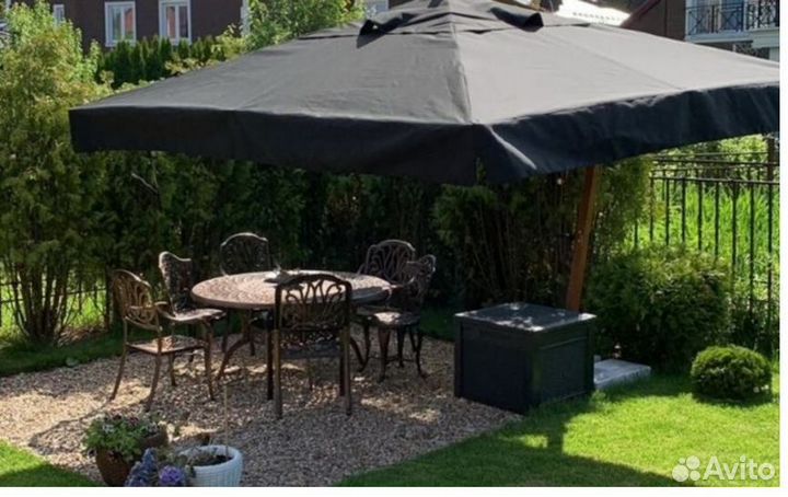 Профессиональный усиленный уличный зонт