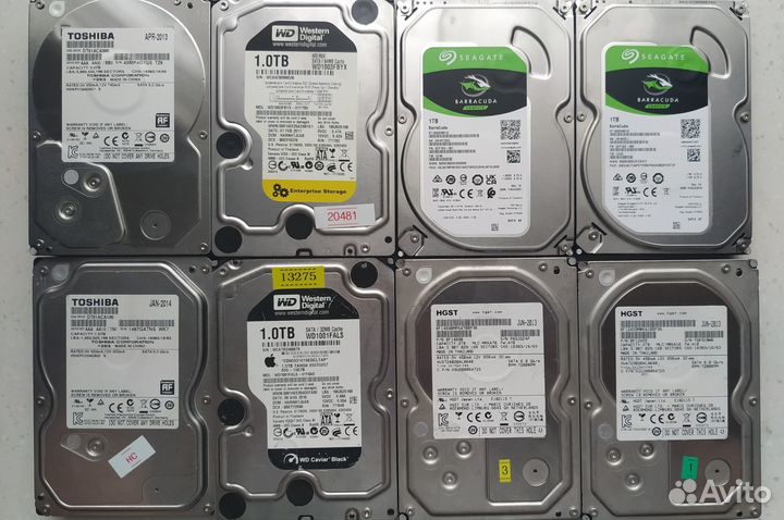 Нерабочие жесткие диски