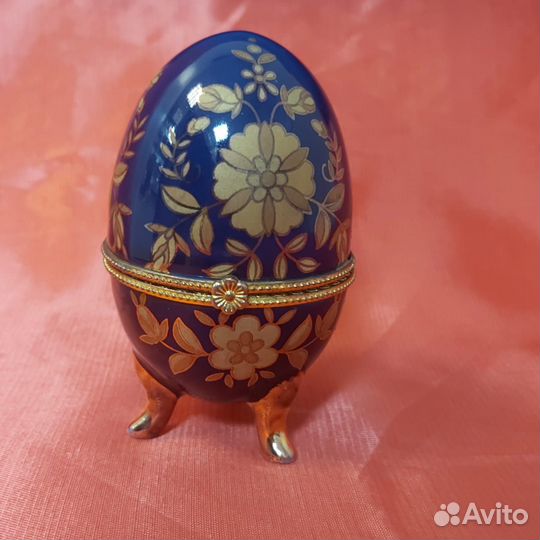 Шкатулка-яйцо сувенирная. Английский дизайн