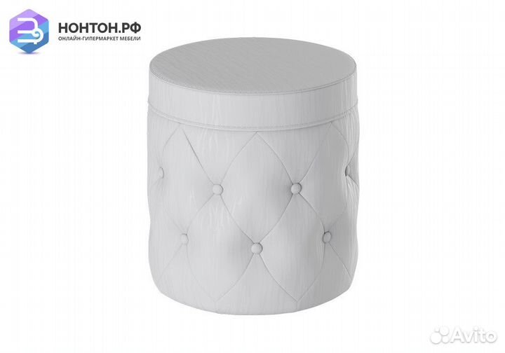 Пуф тип 5 белый кашемир