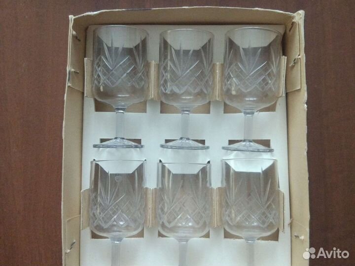 Хрустальные рюмки на ножке СССР