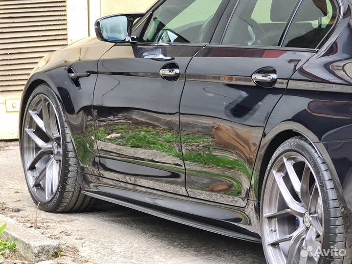 Накладки на пороги bmw g30 лезвия (швеллера)