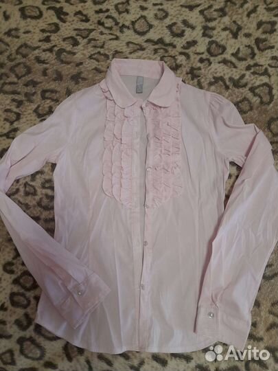 Рубашка школьная для девочки 152